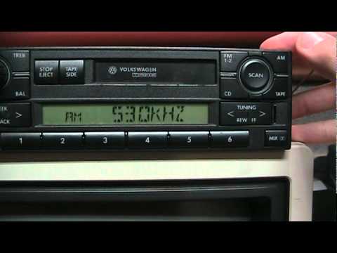 volkswagen radio codes